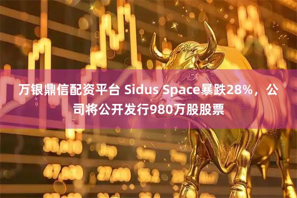 万银鼎信配资平台 Sidus Space暴跌28%，公司将公开发行980万股股票