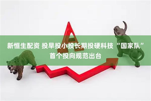 新恒生配资 投早投小投长期投硬科技 “国家队”首个投向规范出台
